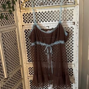 brown victoria’s secret babydoll top
